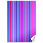 Blue And Pink Stripes Canvas 12  x 18   11.88 x17.36  Canvas - 1