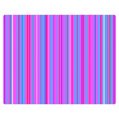 Blue And Pink Stripes Double Sided Flano Blanket (medium)  by Nexatart