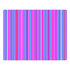 Blue And Pink Stripes Double Sided Flano Blanket (large)  by Nexatart