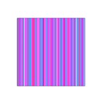 Blue And Pink Stripes Satin Bandana Scarf Front