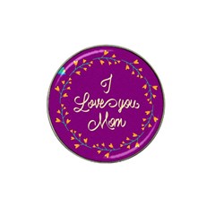 Happy Mothers Day Celebration I Love You Mom Hat Clip Ball Marker by Nexatart