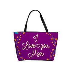 Happy Mothers Day Celebration I Love You Mom Shoulder Handbags by Nexatart