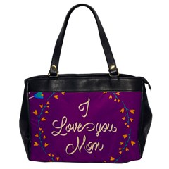 Happy Mothers Day Celebration I Love You Mom Office Handbags by Nexatart