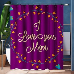 Happy Mothers Day Celebration I Love You Mom Shower Curtain 60  X 72  (medium)  by Nexatart