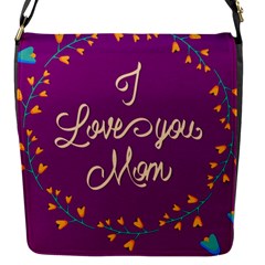 Happy Mothers Day Celebration I Love You Mom Flap Messenger Bag (s) by Nexatart