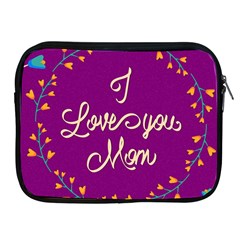 Happy Mothers Day Celebration I Love You Mom Apple Ipad 2/3/4 Zipper Cases by Nexatart