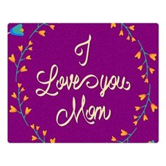 Happy Mothers Day Celebration I Love You Mom Double Sided Flano Blanket (large)  by Nexatart