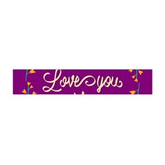 Happy Mothers Day Celebration I Love You Mom Flano Scarf (mini) by Nexatart