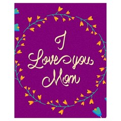 Happy Mothers Day Celebration I Love You Mom Drawstring Bag (small) by Nexatart