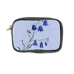 Floral Blue Bluebell Flowers Watercolor Painting Coin Purse by Nexatart