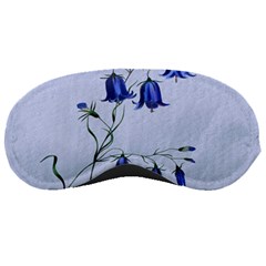 Floral Blue Bluebell Flowers Watercolor Painting Sleeping Masks by Nexatart