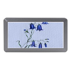 Floral Blue Bluebell Flowers Watercolor Painting Memory Card Reader (mini) by Nexatart