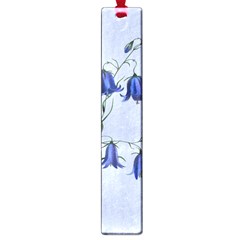 Floral Blue Bluebell Flowers Watercolor Painting Large Book Marks by Nexatart