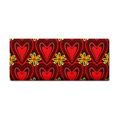 Digitally Created Seamless Love Heart Pattern Cosmetic Storage Cases by Nexatart