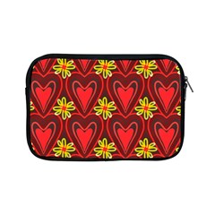 Digitally Created Seamless Love Heart Pattern Apple Ipad Mini Zipper Cases by Nexatart