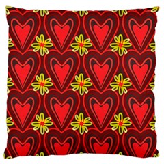 Digitally Created Seamless Love Heart Pattern Standard Flano Cushion Case (two Sides) by Nexatart