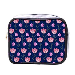 Watercolour Flower Pattern Mini Toiletries Bags