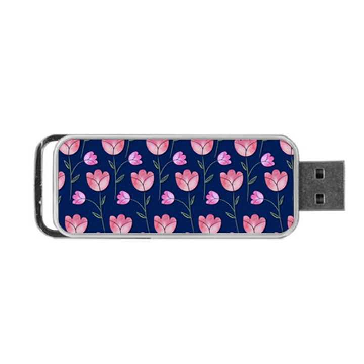 Watercolour Flower Pattern Portable USB Flash (Two Sides)