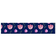 Watercolour Flower Pattern Flano Scarf (Small)