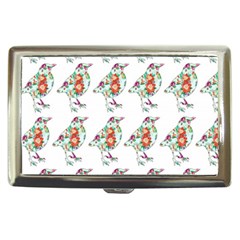 Floral Birds Wallpaper Pattern On White Background Cigarette Money Cases by Nexatart