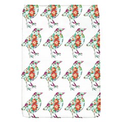 Floral Birds Wallpaper Pattern On White Background Flap Covers (s)  by Nexatart