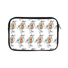 Floral Birds Wallpaper Pattern On White Background Apple Ipad Mini Zipper Cases by Nexatart