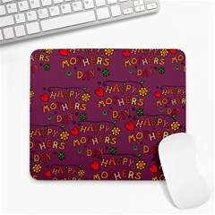 Happy Mothers Day Text Tiling Pattern Large Mousepads by Nexatart