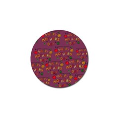 Happy Mothers Day Text Tiling Pattern Golf Ball Marker (10 Pack) by Nexatart