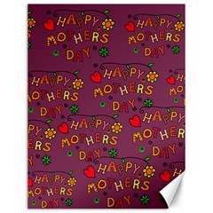 Happy Mothers Day Text Tiling Pattern Canvas 12  X 16   by Nexatart