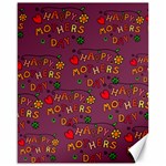 Happy Mothers Day Text Tiling Pattern Canvas 16  x 20   15.75 x19.29  Canvas - 1