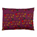 Happy Mothers Day Text Tiling Pattern Pillow Case 26.62 x18.9  Pillow Case