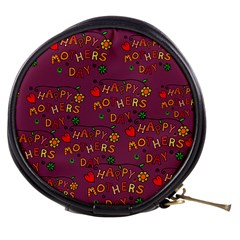 Happy Mothers Day Text Tiling Pattern Mini Makeup Bags by Nexatart