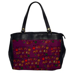 Happy Mothers Day Text Tiling Pattern Office Handbags by Nexatart