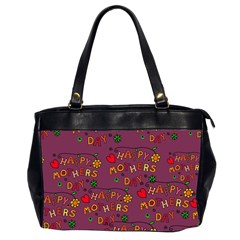 Happy Mothers Day Text Tiling Pattern Office Handbags (2 Sides)  by Nexatart