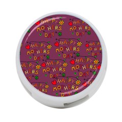 Happy Mothers Day Text Tiling Pattern 4-port Usb Hub (one Side) by Nexatart