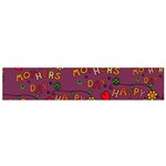 Happy Mothers Day Text Tiling Pattern Flano Scarf (Small) Front