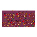 Happy Mothers Day Text Tiling Pattern Satin Wrap Front