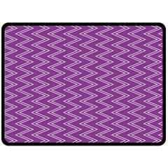 Purple Zig Zag Pattern Background Wallpaper Fleece Blanket (large)  by Nexatart