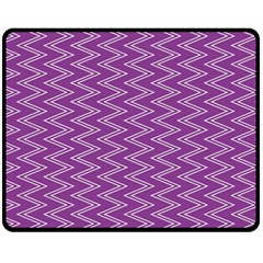 Purple Zig Zag Pattern Background Wallpaper Fleece Blanket (medium) 