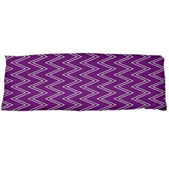 Purple Zig Zag Pattern Background Wallpaper Body Pillow Case (dakimakura) by Nexatart