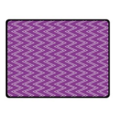 Purple Zig Zag Pattern Background Wallpaper Double Sided Fleece Blanket (small)  by Nexatart