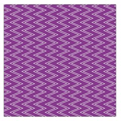 Purple Zig Zag Pattern Background Wallpaper Large Satin Scarf (square) by Nexatart