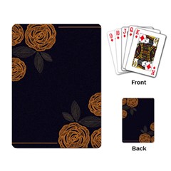 Floral Roses Seamless Pattern Vector Background Playing Card