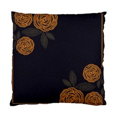 Floral Roses Seamless Pattern Vector Background Standard Cushion Case (One Side)