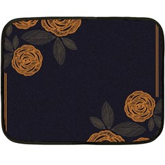 Floral Roses Seamless Pattern Vector Background Fleece Blanket (Mini)