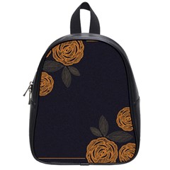 Floral Roses Seamless Pattern Vector Background School Bags (Small) 