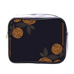 Floral Roses Seamless Pattern Vector Background Mini Toiletries Bags