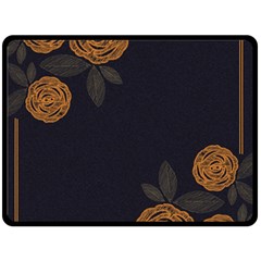 Floral Roses Seamless Pattern Vector Background Fleece Blanket (Large) 