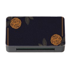 Floral Roses Seamless Pattern Vector Background Memory Card Reader with CF