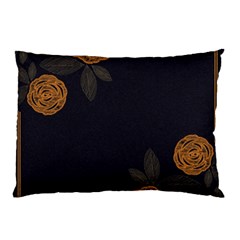 Floral Roses Seamless Pattern Vector Background Pillow Case (Two Sides)